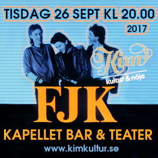 F J K spelar på Kapellet Bar & Teater